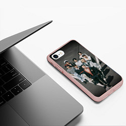 Чехол iPhone 7/8 матовый Stray Kids Maxident harbor, цвет: 3D-светло-розовый — фото 2