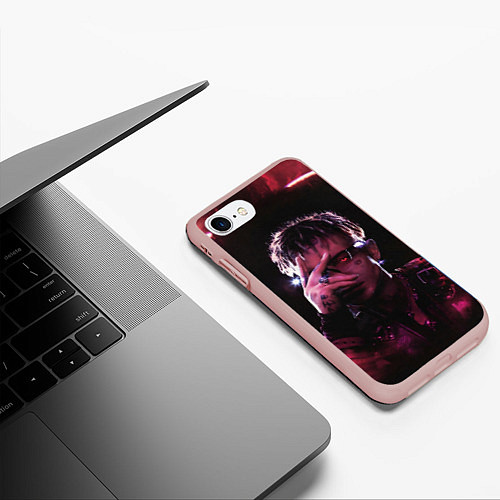 Чехол iPhone 7/8 матовый Кибер Сайонара / 3D-Светло-розовый – фото 3
