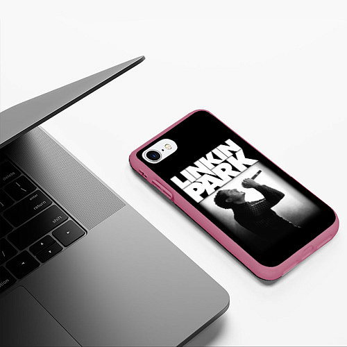 Чехол iPhone 7/8 матовый LP Chester / 3D-Малиновый – фото 3