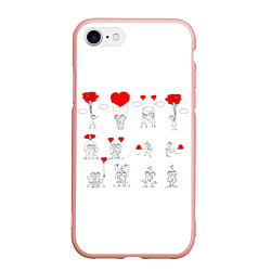 Чехол iPhone 7/8 матовый Valentain Day