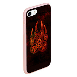 Чехол iPhone 7/8 матовый Символ велеса, цвет: 3D-светло-розовый — фото 2