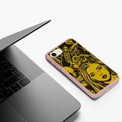 Чехол iPhone 7/8 матовый Chicano style, цвет: 3D-светло-розовый — фото 2