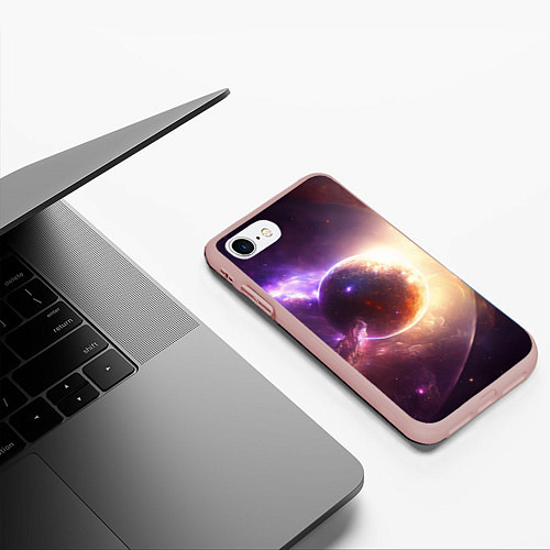 Чехол iPhone 7/8 матовый Планета Алари / 3D-Светло-розовый – фото 3