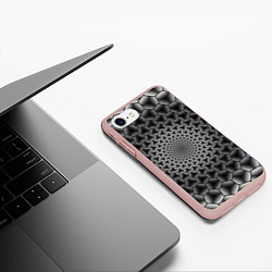 Чехол iPhone 7/8 матовый Магическая пропасть, цвет: 3D-светло-розовый — фото 2