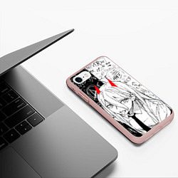 Чехол iPhone 7/8 матовый Это же Пауэр, цвет: 3D-светло-розовый — фото 2