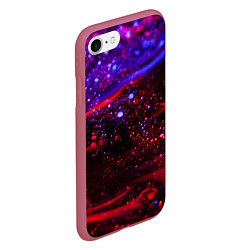 Чехол iPhone 7/8 матовый Квантовое пространство от Midjourney, цвет: 3D-малиновый — фото 2