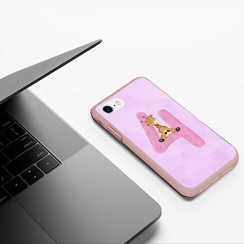 Чехол iPhone 7/8 матовый Мне 4 года / 3D-Светло-розовый – фото 3