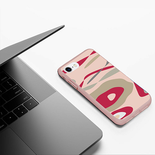 Чехол iPhone 7/8 матовый Magenta / 3D-Светло-розовый – фото 3