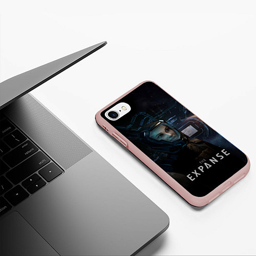 Чехол iPhone 7/8 матовый The expanse - Camina / 3D-Светло-розовый – фото 3