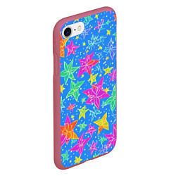 Чехол iPhone 7/8 матовый Морские мотивы, цвет: 3D-малиновый — фото 2