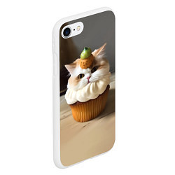 Чехол iPhone 7/8 матовый КексоКот, цвет: 3D-белый — фото 2
