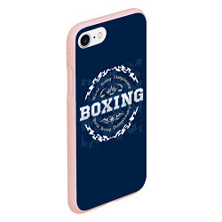 Чехол iPhone 7/8 матовый Boxing - надпись, цвет: 3D-светло-розовый — фото 2