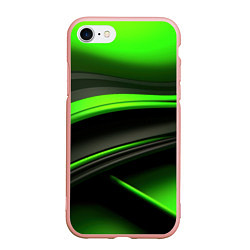 Чехол iPhone 7/8 матовый Black green textureпоп