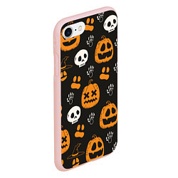 Чехол iPhone 7/8 матовый Holiday halloween, цвет: 3D-светло-розовый — фото 2