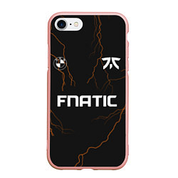 Чехол iPhone 7/8 матовый Форма Fnatic молнии, цвет: 3D-светло-розовый