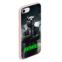 Чехол iPhone 7/8 матовый Payday 3 dog, цвет: 3D-светло-розовый — фото 2