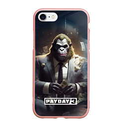 Чехол iPhone 7/8 матовый Gorilla Payday 3, цвет: 3D-светло-розовый