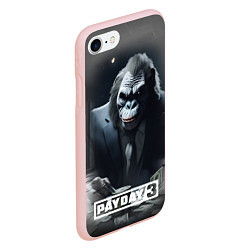 Чехол iPhone 7/8 матовый Payday 3 big gorilla, цвет: 3D-светло-розовый — фото 2