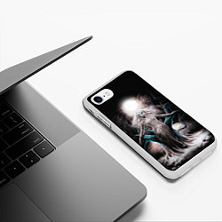 Чехол iPhone 7/8 матовый Наваждение славянский призрак, цвет: 3D-белый — фото 2