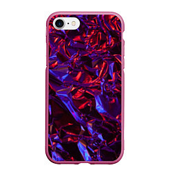 Чехол iPhone 7/8 матовый Текстура кристалла, цвет: 3D-малиновый