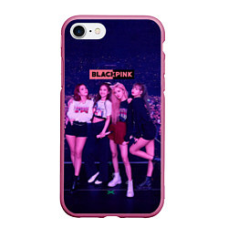 Чехол iPhone 7/8 матовый Blackpink concert, цвет: 3D-малиновый