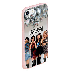 Чехол iPhone 7/8 матовый Blackpink girls, цвет: 3D-светло-розовый — фото 2