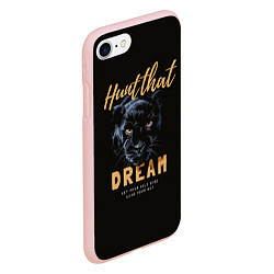 Чехол iPhone 7/8 матовый Let your wild side lead your way, цвет: 3D-светло-розовый — фото 2