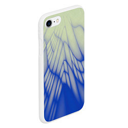 Чехол iPhone 7/8 матовый Лучи - неоновый синий - Хуф и Ся, цвет: 3D-белый — фото 2