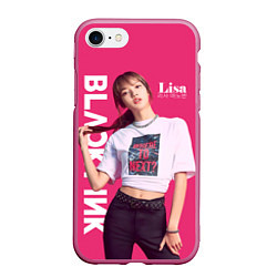 Чехол iPhone 7/8 матовый Blackpink Beautiful Lisa, цвет: 3D-малиновый