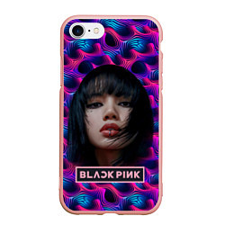 Чехол iPhone 7/8 матовый Blackpink Lalisa, цвет: 3D-светло-розовый