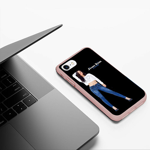 Чехол iPhone 7/8 матовый Blackpink Magnificent Jisoo / 3D-Светло-розовый – фото 3