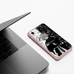Чехол iPhone 7/8 матовый Инсайд Габимару - Адский рай, цвет: 3D-светло-розовый — фото 2