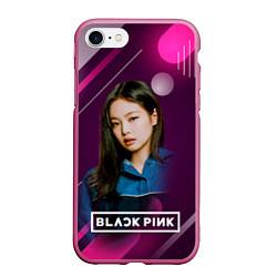 Чехол iPhone 7/8 матовый Blackpink shut down, цвет: 3D-малиновый