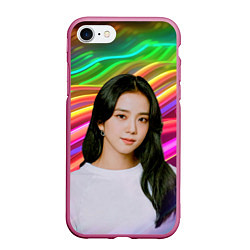 Чехол iPhone 7/8 матовый Jennie Kim Blackpink, цвет: 3D-малиновый