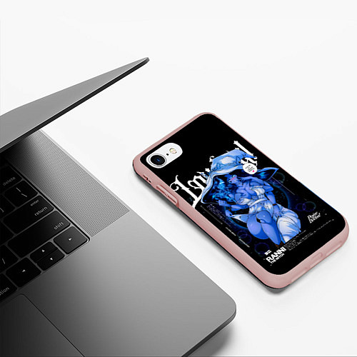 Чехол iPhone 7/8 матовый Ранни в бани сьюте - Elden Ring / 3D-Светло-розовый – фото 3