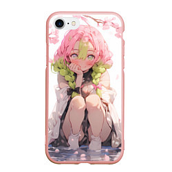 Чехол iPhone 7/8 матовый Mitsuri-tan, цвет: 3D-светло-розовый