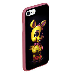 Чехол iPhone 7/8 матовый Spring Bonnie, цвет: 3D-малиновый — фото 2