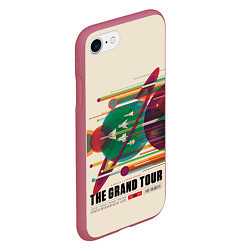 Чехол iPhone 7/8 матовый Гранд тур - Наса, цвет: 3D-малиновый — фото 2