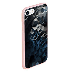 Чехол iPhone 7/8 матовый Каменная текстура, цвет: 3D-светло-розовый — фото 2