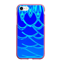 Чехол iPhone 7/8 матовый В холодных тонах, цвет: 3D-малиновый