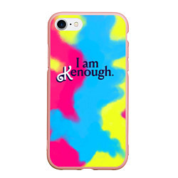 Чехол iPhone 7/8 матовый I Am Kenough Tie-Dye, цвет: 3D-светло-розовый