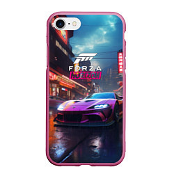 Чехол iPhone 7/8 матовый Forza Horizon game, цвет: 3D-малиновый