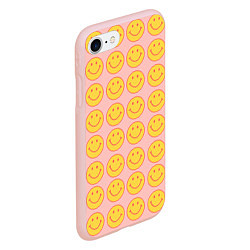 Чехол iPhone 7/8 матовый Smiley, цвет: 3D-светло-розовый — фото 2