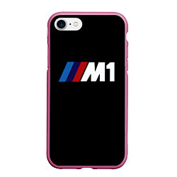 Чехол iPhone 7/8 матовый Bmw sport formula 1, цвет: 3D-малиновый