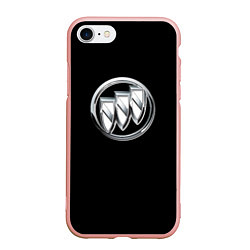 Чехол iPhone 7/8 матовый Buick sport car, цвет: 3D-светло-розовый