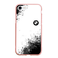 Чехол iPhone 7/8 матовый Bmw краски спорт, цвет: 3D-светло-розовый