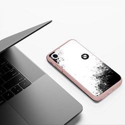 Чехол iPhone 7/8 матовый Bmw краски спорт, цвет: 3D-светло-розовый — фото 2