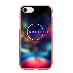 Чехол iPhone 7/8 матовый Starfield xbox, цвет: 3D-светло-розовый