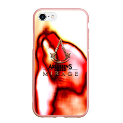 Чехол iPhone 7/8 матовый Assassins Creed mirage exclusive, цвет: 3D-светло-розовый