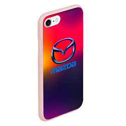 Чехол iPhone 7/8 матовый Mazda gradient, цвет: 3D-светло-розовый — фото 2